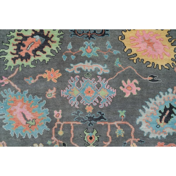 Black & Blue Oushak Rug